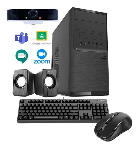 Imagen 1 de 5 de Computadora Completa Amd Dual Core 8gb + Webcam 18 Cuotas!