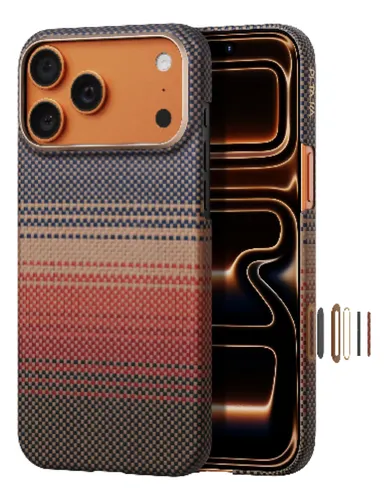 Capa Para iPhone 17 Pro Max Pitaka 6,9 Em Fibra De Aramida