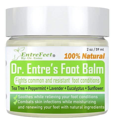 Dr. Entre's Foot Balm: Crema Antifngica Orgnica Para Pies Se