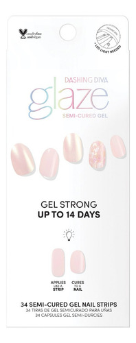 Uñas Adhesivas Glaze Art -pink Wave