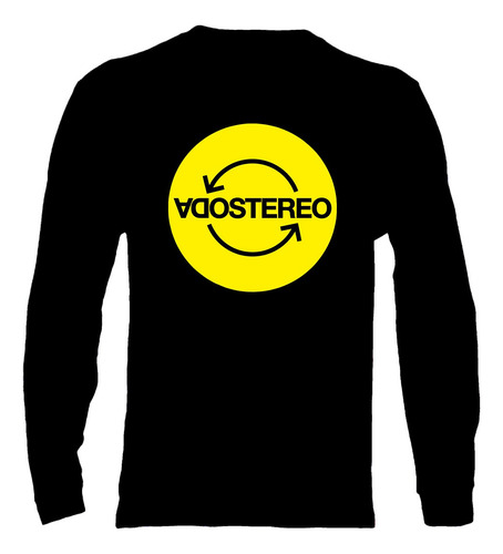 Polera Manga Larga Soda Stereo - Ver 02 - Logo