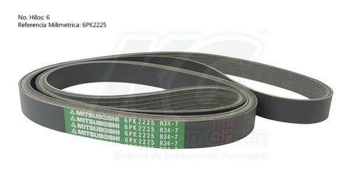 Banda Poly-v Nissan Altima L4 2.5l 2007 08 09 10 11 2012 Xkp