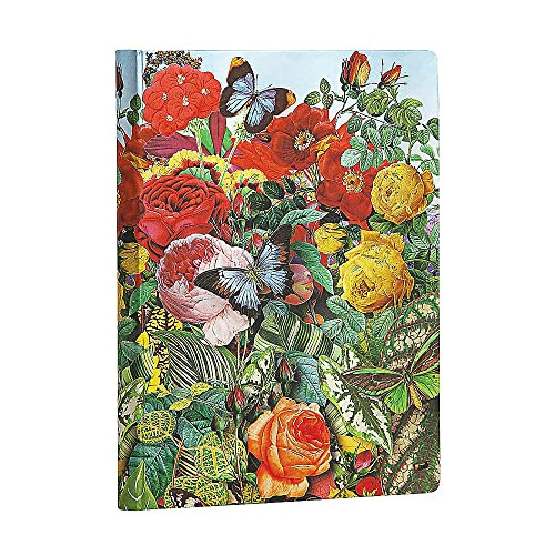 Cuaderno De Tapa Dura  Jardín De Mariposas , Sin Líne...