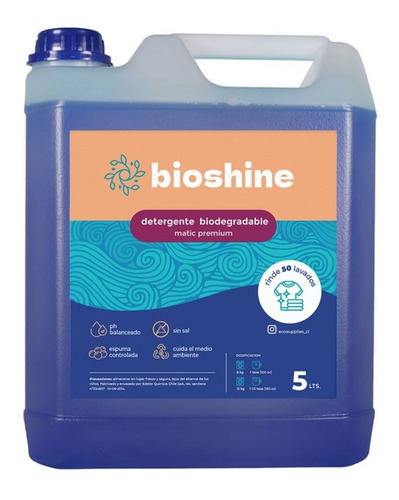 Detergente Biodegradable Matic Premium 5 Litros