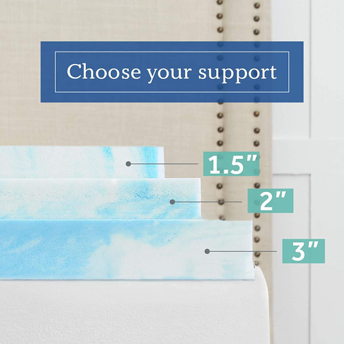 Colchón De 10 Cm Con Gel Y Memory Foam Para Camaindividual