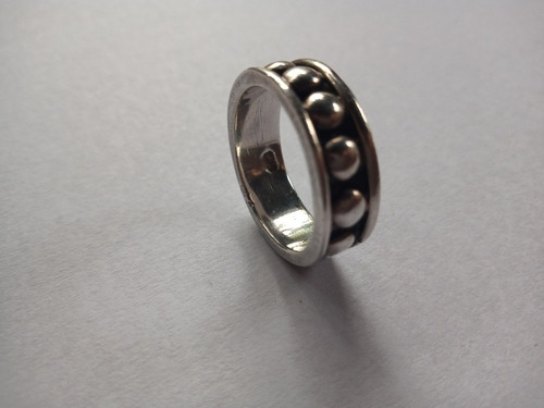 Anillo De Plata Macizo 7,2 Gms Número 17/ 18 Mm De Diámetro (Usado)