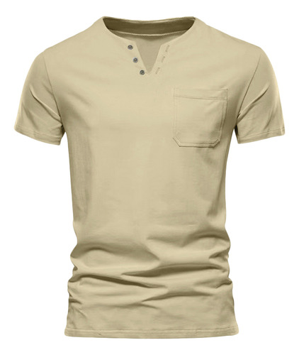 Camiseta Masculina Casual, Fina, Manga Curta, Lapela, Calça