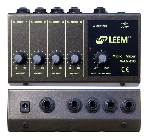 Leem Micro Mixer Wam-290 Mezclador De Línea 4 Canales