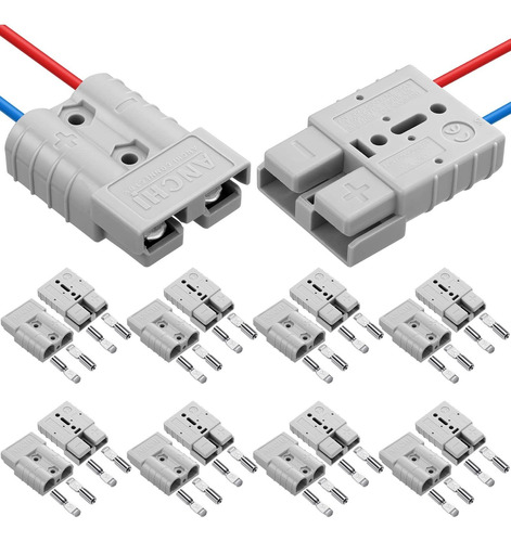 8 Piezas De Conector Rápido De Batería De Calibre 10-12, Bat