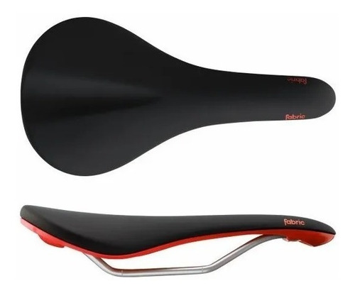Imagen 1 de 2 de Asiento Ciclismo Fabric Scoop Elite Shadow 142m Negro/rojo