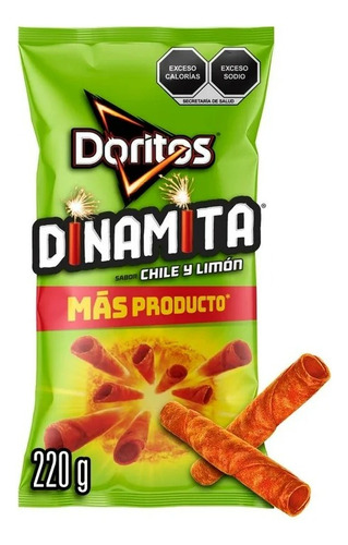 3 Pza Botana Sabritas Doritos Chile Y Limón 220 G
