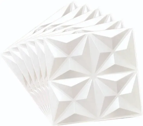 comprar Kit 12 Placas Decorativas 3d - Pvc -  Mini Estrelar