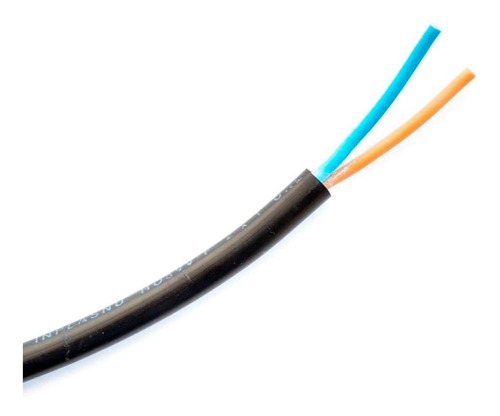 Cable Bajo Goma Negro 4x2 Mm - Precio X Metro