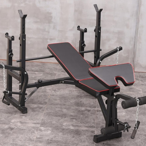 Gimnasio En Casa Multifuncional Brazo Halar Abdomen Pro Negro