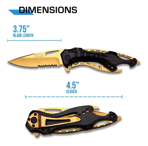 Mtech Usa Ballistic Mt-a705 Series - Cuchillo Plegable De Ay