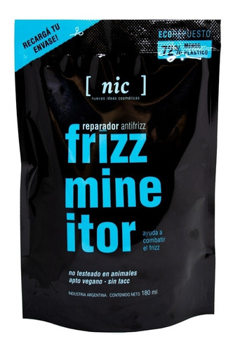 Nic Frizz Mineitor Refill Tratamiento Reparador Antifrizz 3c