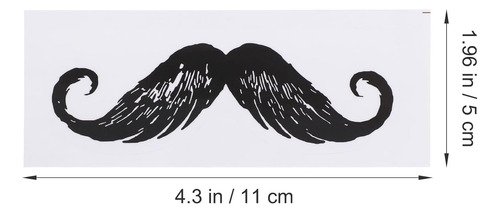 Fomiyes 50 Pegatinas Negras Para Bigotes Falsos, Accesorios