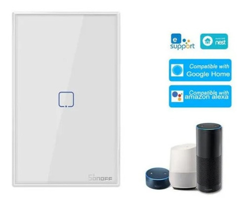 Interruptor Wifi Sonoff Touch 1 Botão - Google Home E Alexa