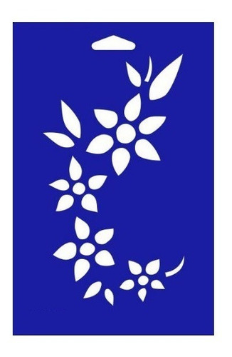 Stencil Plantilla Ramo De Flores Mediana X2 Unids