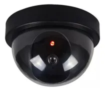 Comprar Cámara Falsa Seguridad Domo Negro Led Rojo Simulación