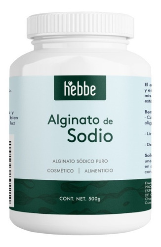 Alginato De Sodio Puro Cosmético Peel Off Hidroplastica 500g