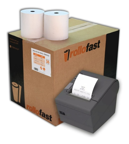 Imagen 1 de 5 de Rollo Papel Térmico 79 Mm X 80 Mts - Eticket - Comandas
