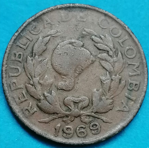 Colombia Moneda 5 Centavos 1969