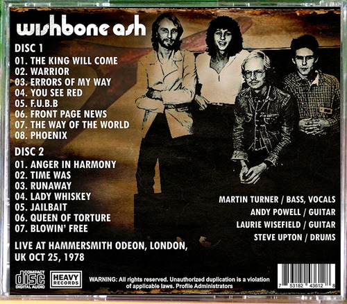 Wishbone Ash - Hammersmith Odeon 1978