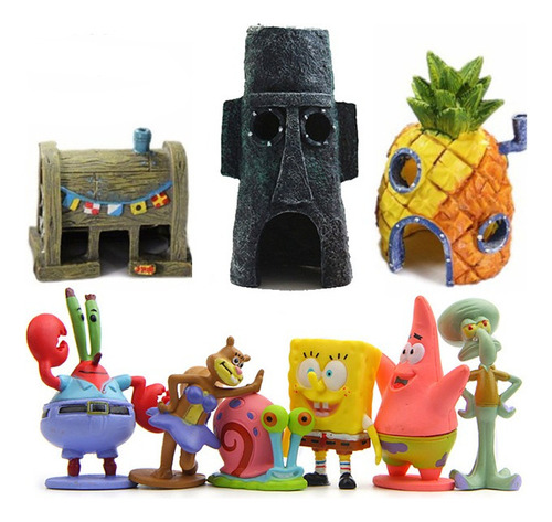 9 Figuras De Dibujos Animados De Bob Esponja Patrick Figure