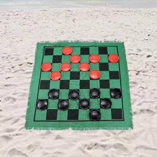 Jogo De Tabuleiro De Damas, Jogo Da Velha, 3 Em 1, Verde