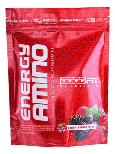Energy Amino Bcaa 200 Gr Aminoácidos Good Fit Frutos Rojos