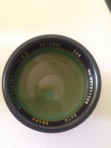 Lente P/cámara Marca Sears F=135mm, C/tapa De Protección (Usado)