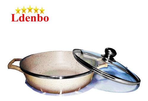 Imagen 3 de 6 de Ollas Roca Volcánica Ldenbo Antiadherente 10 Piezas + Oferta