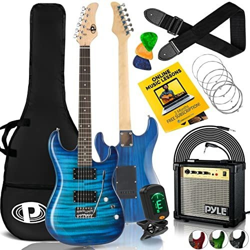 Kits De Guitarra Eléctric Pyle Kit De Amplificador Y Guitarr