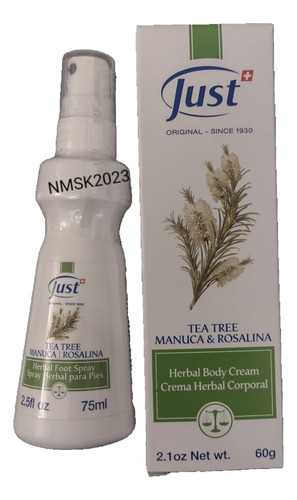 Just Original Tea Tree Spray 75ml  + Crema Tea Tree