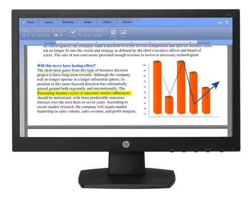 Monitor Hp V194 18.5 Led Hd 1366 Px X 768 Px 60hz 5ms Vga (Usado)