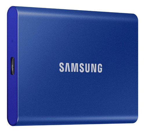 Imagen 2 de 4 de Disco sólido SSD externo Samsung T7 MU-PC2T0T 2TB azul