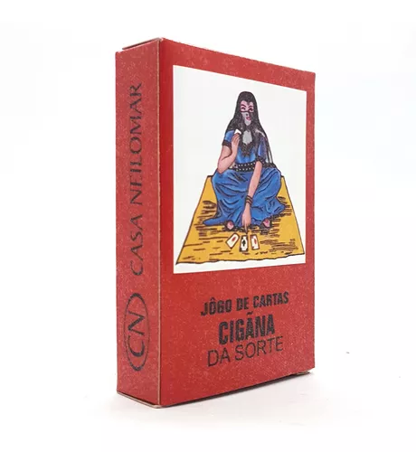 Baralho Cigana da Sorte - Tarot Cigano - 36 Cartas com folheto