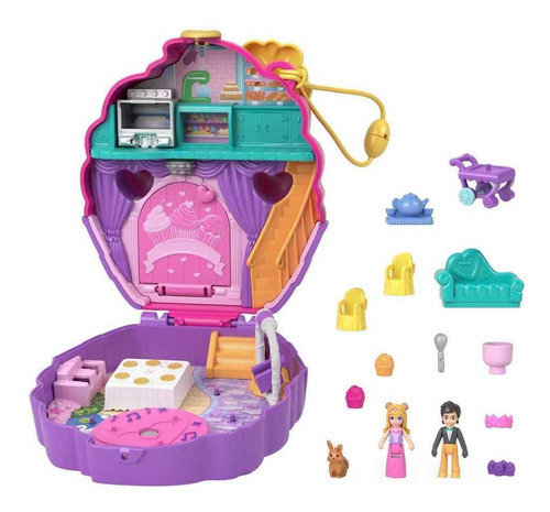 Polly Pocket Set De Juego Compacto Pastelería De Cupcakes