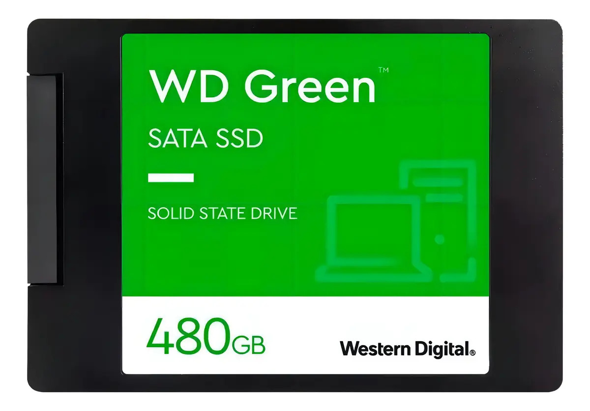 interno Western Digital WD Green WDS480G3G0A 480 GB preto p/ computador e notebook