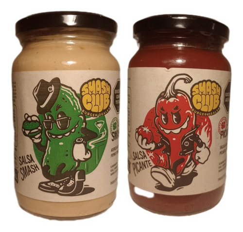 Salsa Smash Smash Club Sin Tacc En Frasco 350 g Pack X 2
