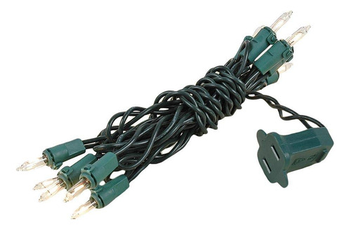 Novelty Lights Juego Mini Luz Transparente Navidad 10 Cable