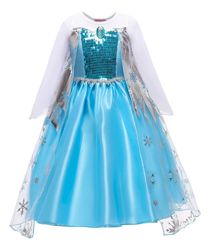 Vestido De Princesa Frozen De Elsa Anna Para Fiesta De Carna