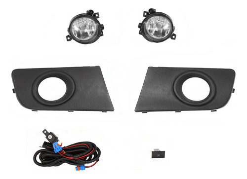 Kit Faros Niebla Reja Negra Dfzn Amarok 2010 2011 2012 2013