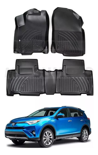 Kit Set Pisos Rígidos Tipo Bandeja Rav4 2016 2017 2018 2019