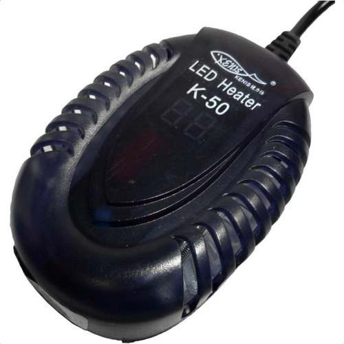 Aquecedor Com Termostato Hopar Digital K-50 200w P/ Aquários