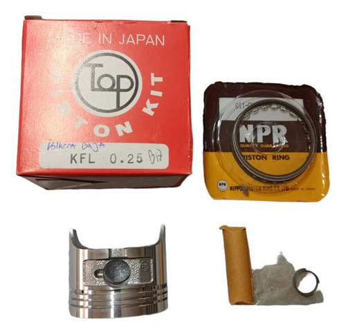 Kit Piston Top Japon Honda Biz 105 0.25 P/corta Ciclomotos