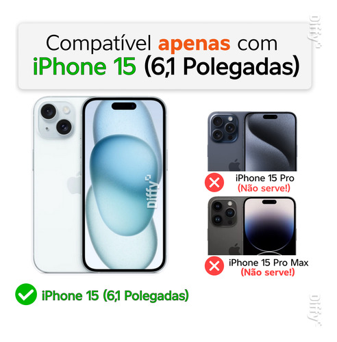 Capa Para iPhone 12 Ao 16 Magnética Carbon - Diffy