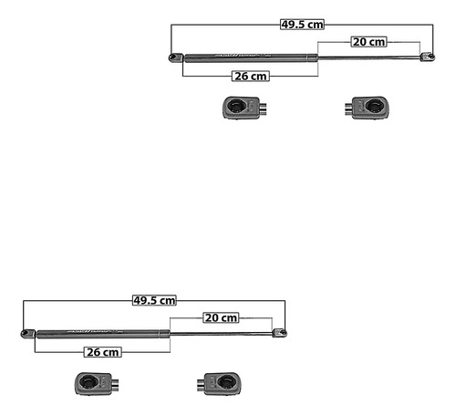 2-amortiguadores De 5a Puerta Spart Chevrolet Matiz 06-15