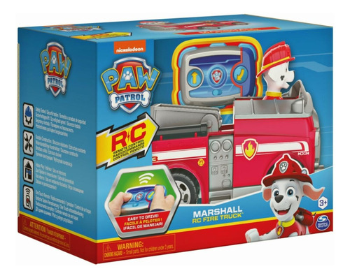 Paw Patrol, Marshall Camión De Bomberos Con Mando A